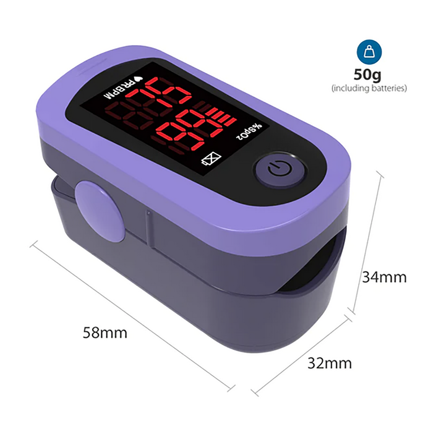 ChoiceMMed LED Digital Finger Pulse Oximeter Blood Oxygen Saturation SPO2 Heart Rate Monitor Tonometer (6)