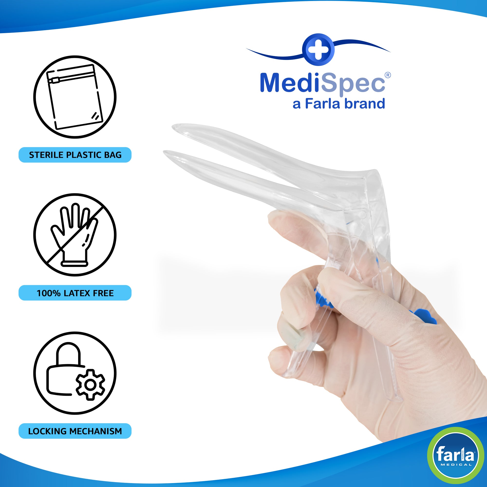 MediSpec Cusco Vaginal Speculum (Locking Mechanism) | Pack of 100 (9)