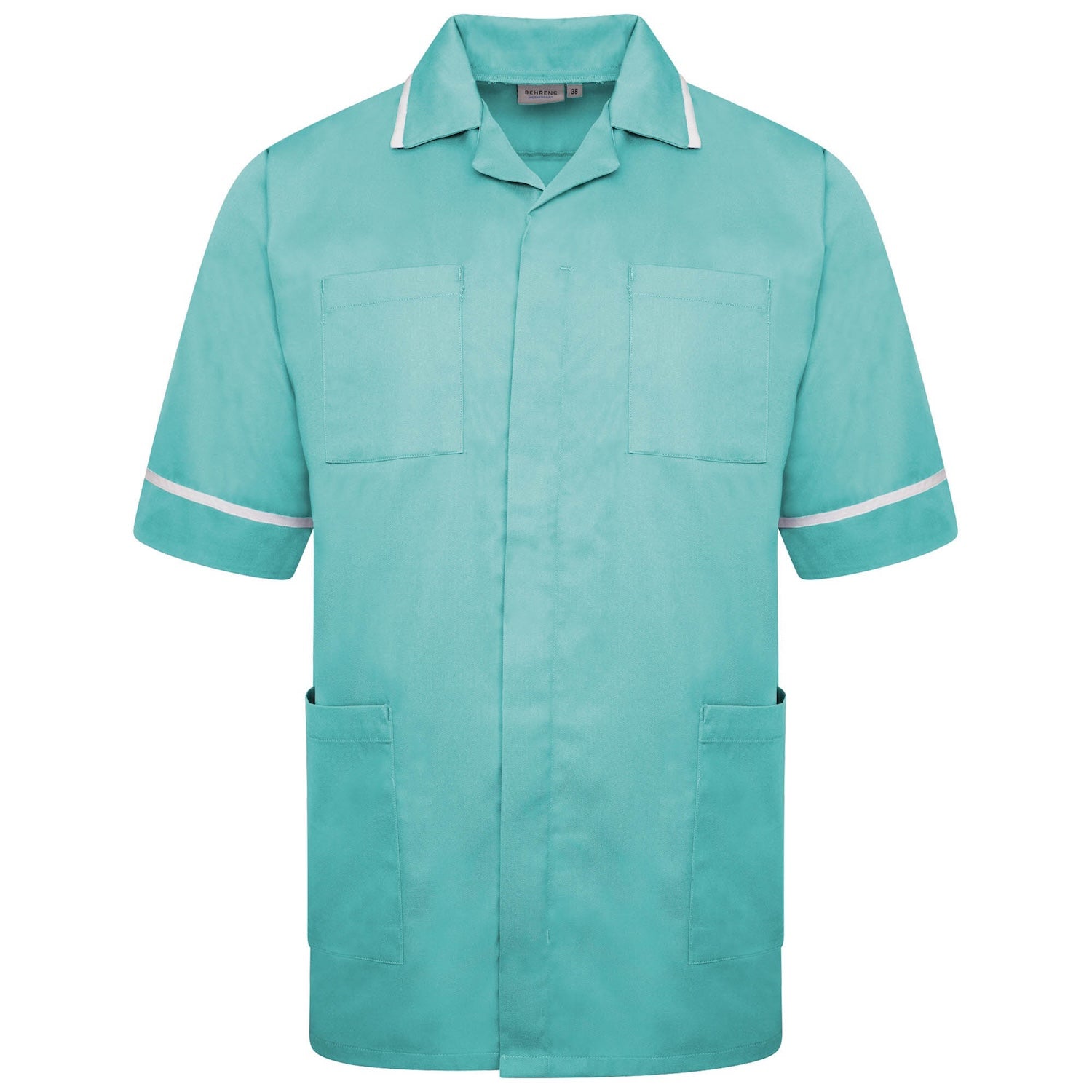 Mens Healthcare Tunic | Eau de Nil/White Trim