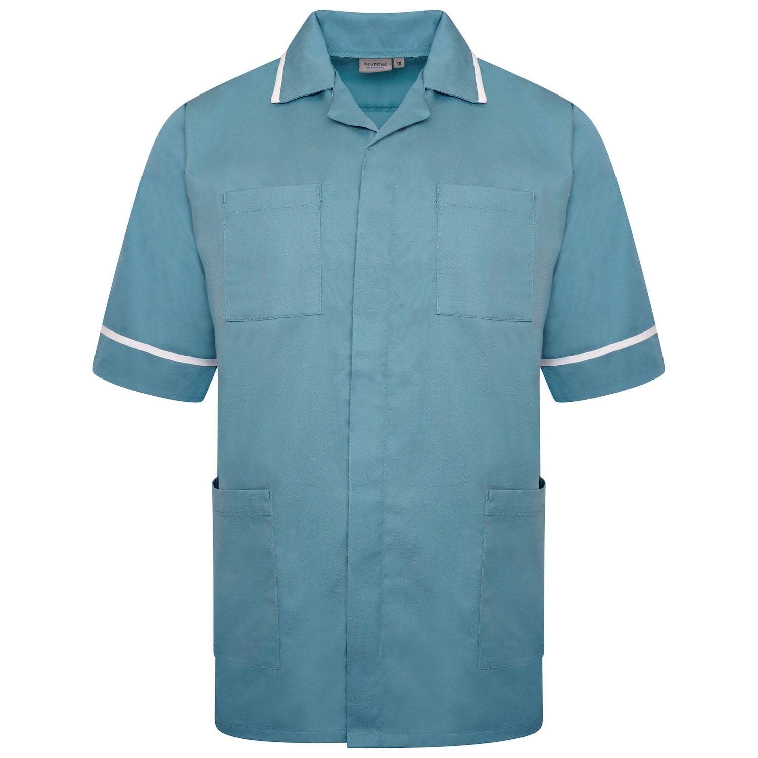 Mens Healthcare Tunic | Teal/White Trim