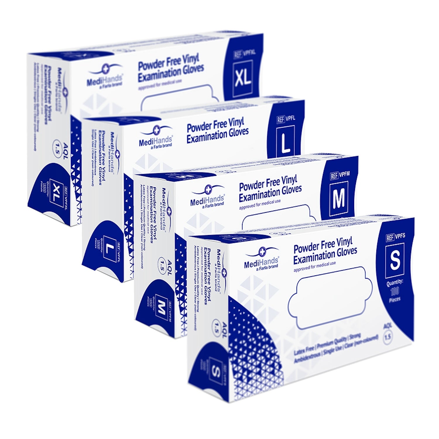 MediHands Vinyl Patient Examination Gloves