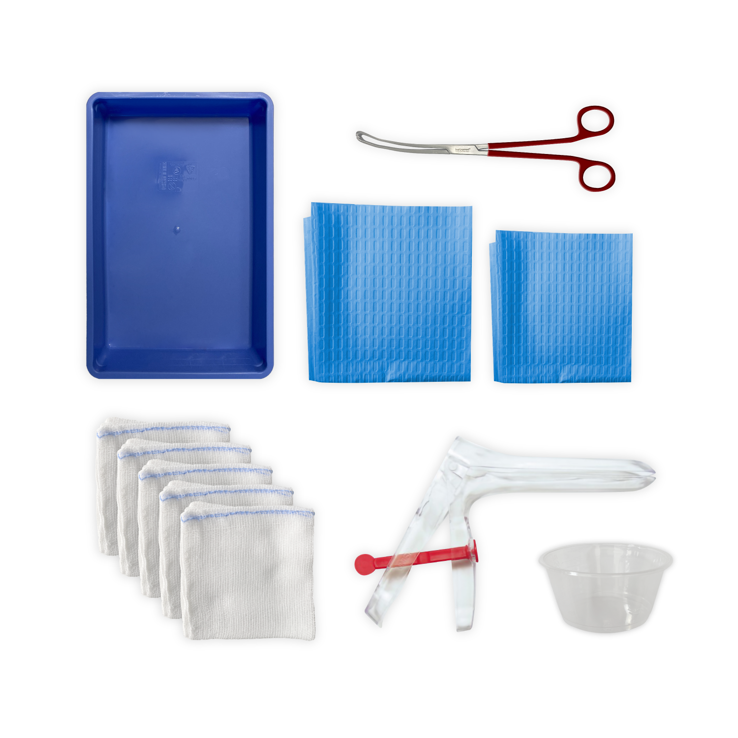 Instramed 1st Trimester Tray with Curved Forceps (2)