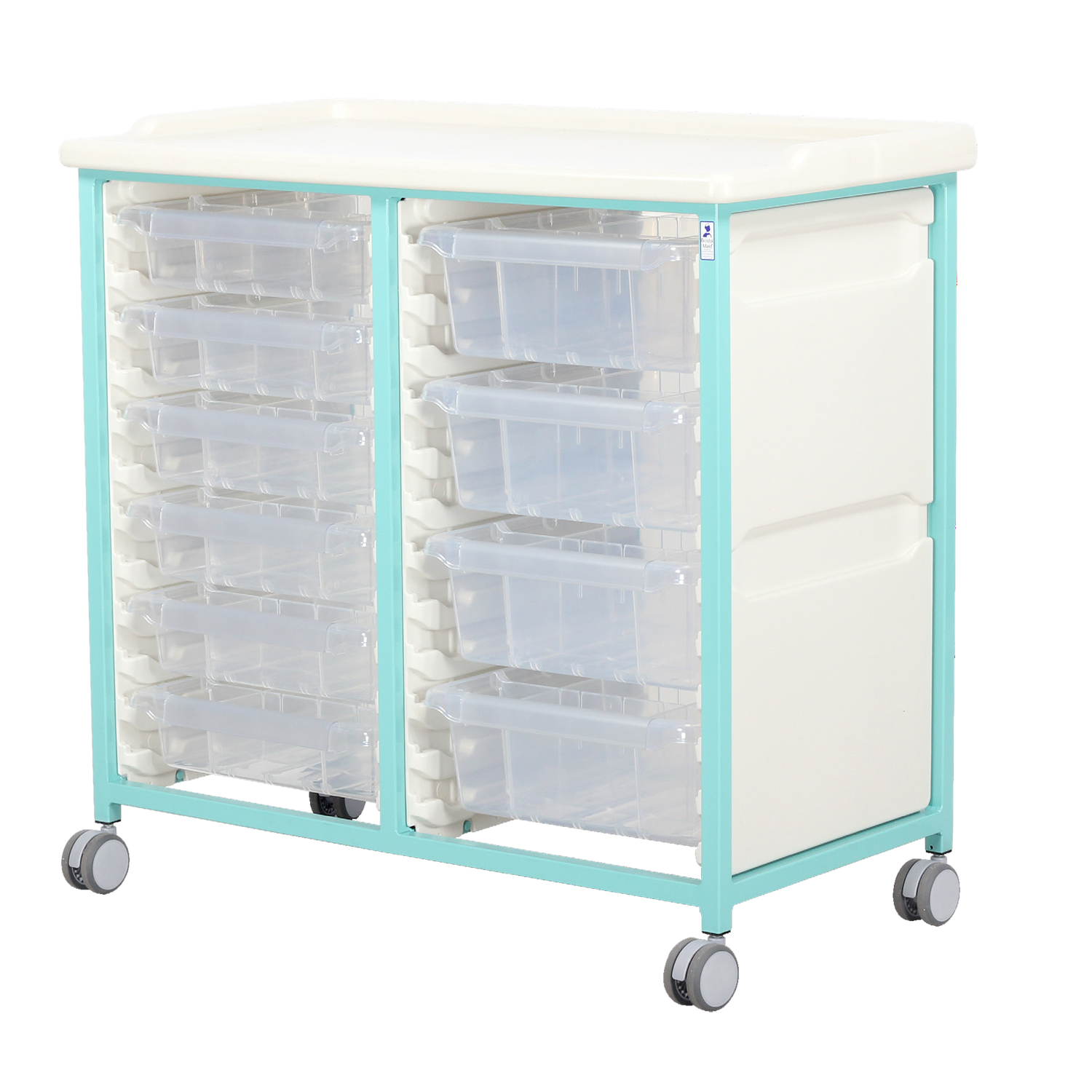 Tray Trolleys | Low Level | 6 Small, 4 x Deep Trays