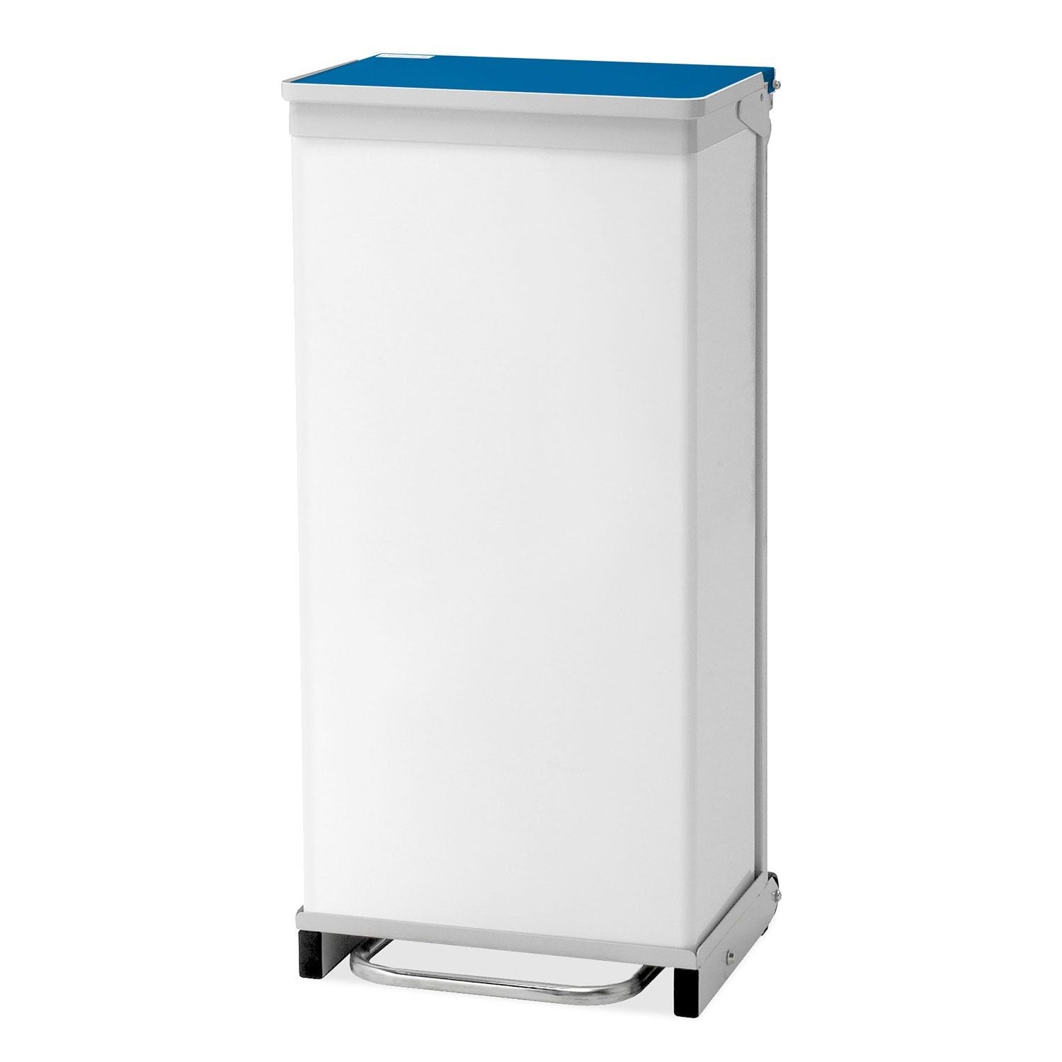 Bristol Maid 90L Hands Free & Silent Closing Bin | Blue Lid