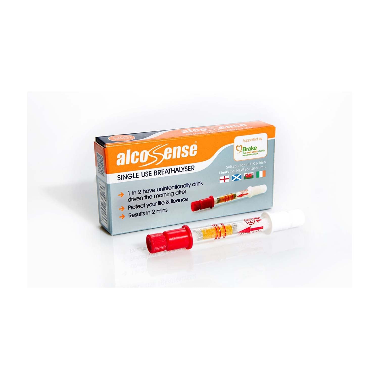 AlcoSense UK Single Use Breathalyzers | Pack of 1