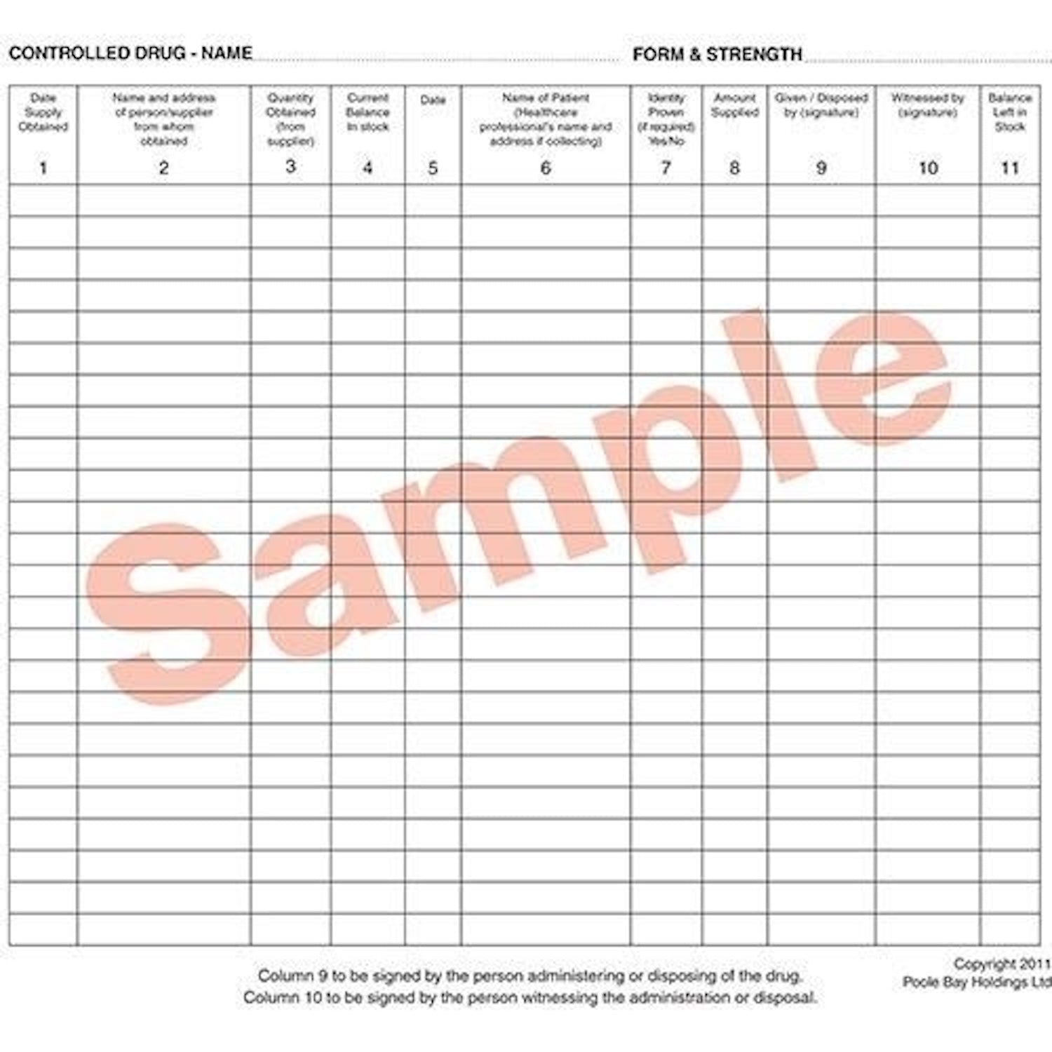 Controlled Drug Recording Book (1)