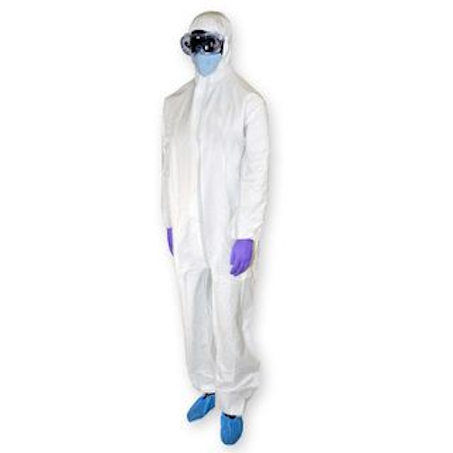 Supertex SMS Protective Coveralls | Large | Blue | EN14126 | Single (1)