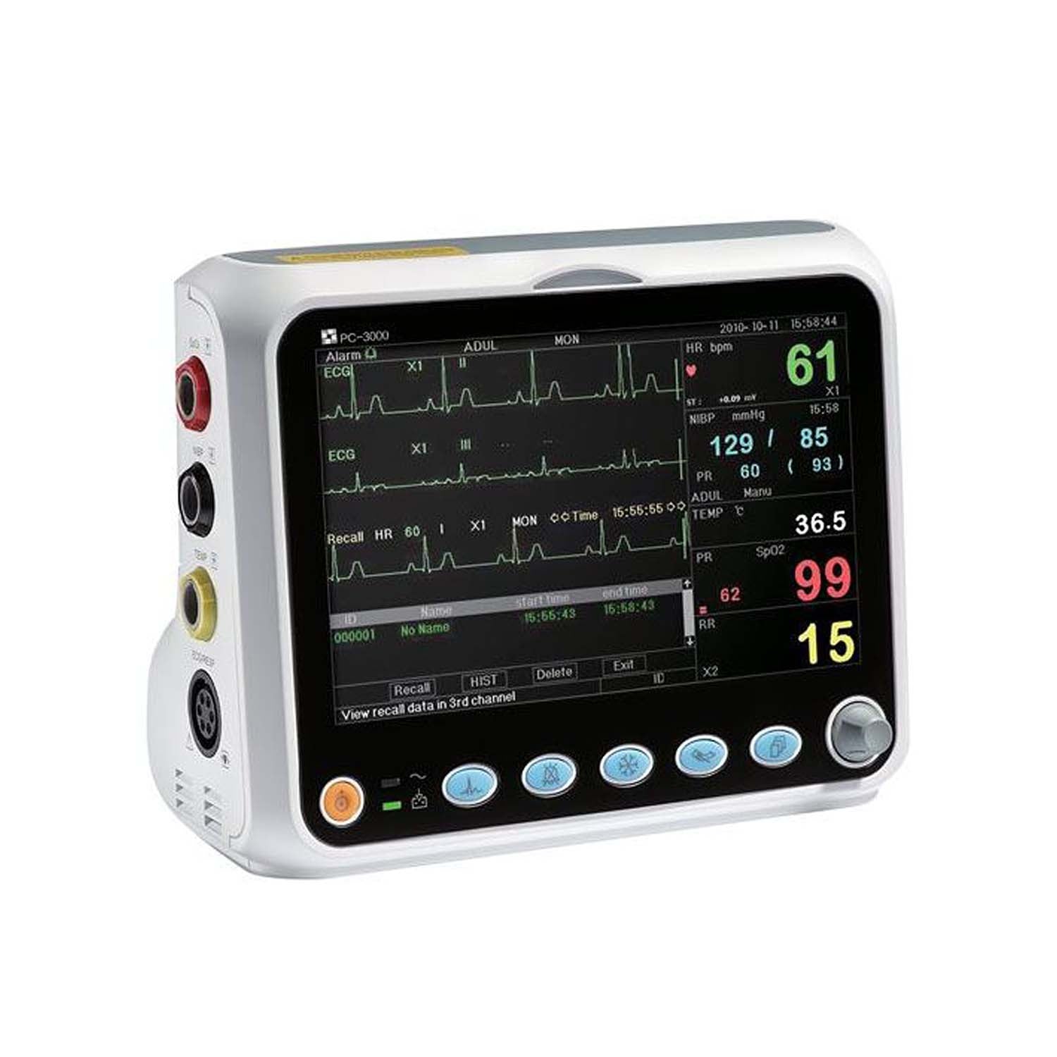 Vital Sign Monitor PC-3000 (SpO2 (Creative), PR, Resp Rate, NIBP, ECG, Temp)