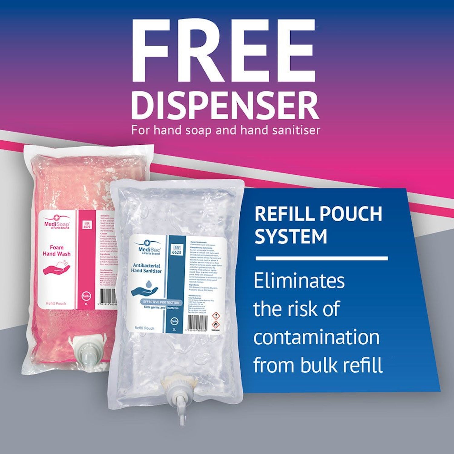 MediBac Dispenser | Manual | 1L | White (4)