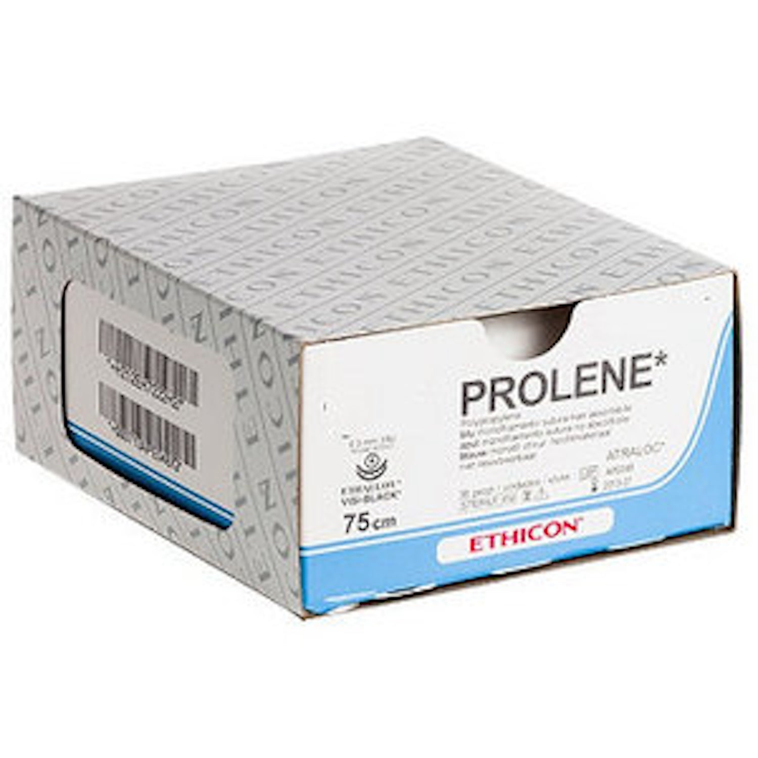 Ethicon Prolene Suture | Non Absorbable | Blue | Suture Size: 2-0 | Length: 75 | Needle: MH-1 | Box of 36