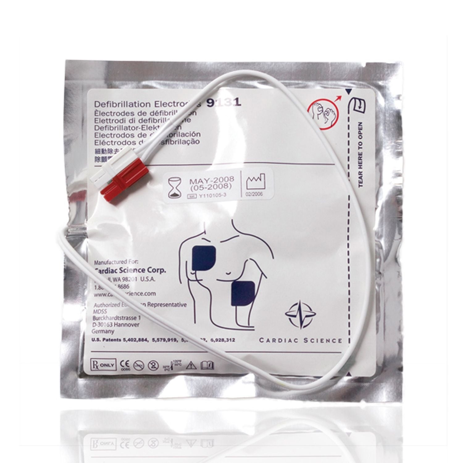Powerheart Paediatric Defibrillation Electrodes: 21-24 Months Shelf Life