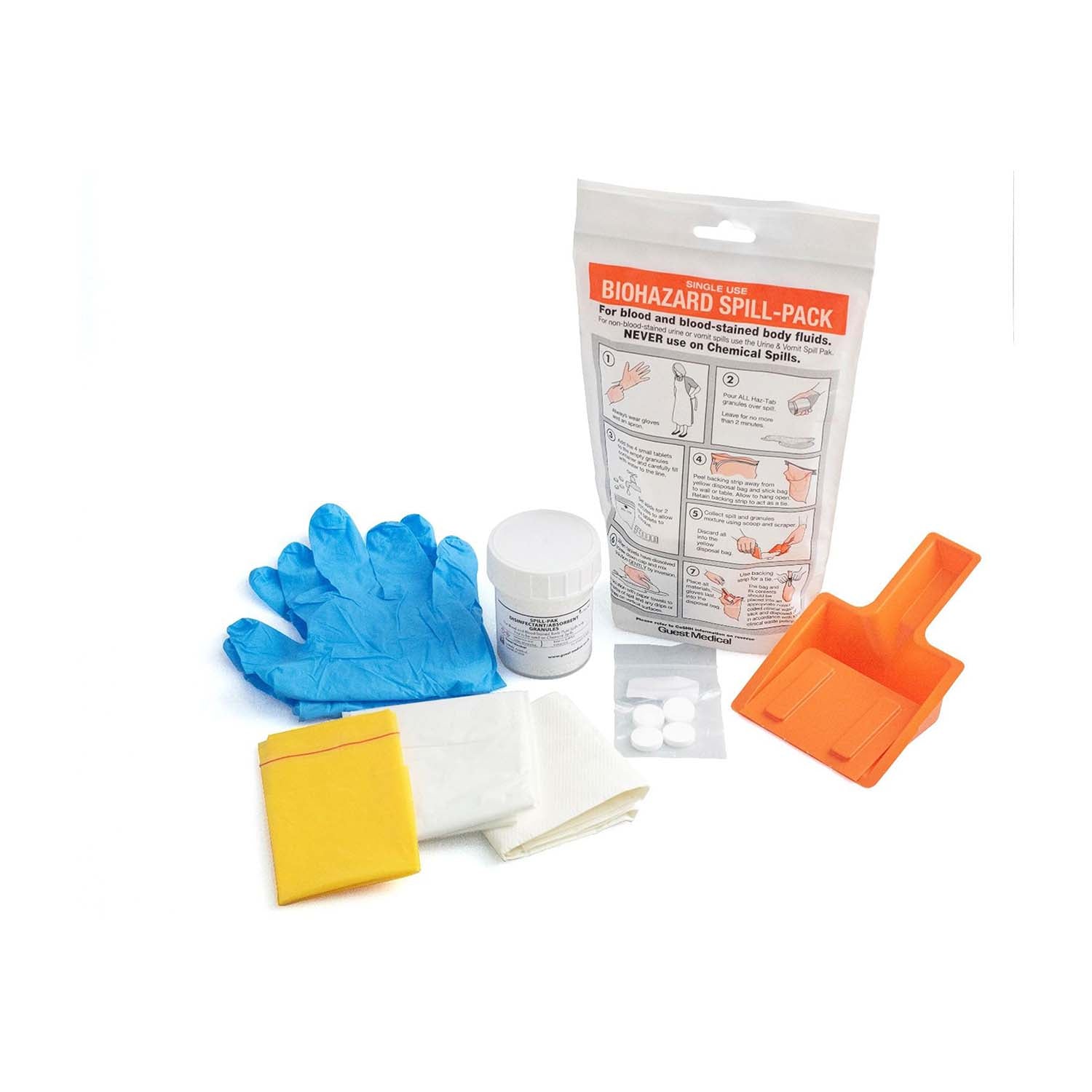 Single Use Biohazard Spill Pack | Single