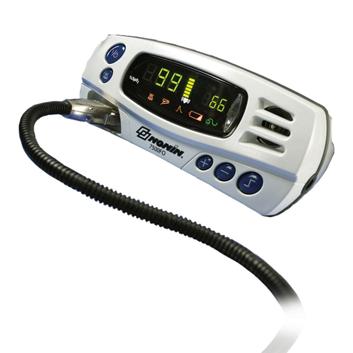 Image of Nonin 7500 MR Compatible Fibre Optic Tabletop Pulse Oximeter