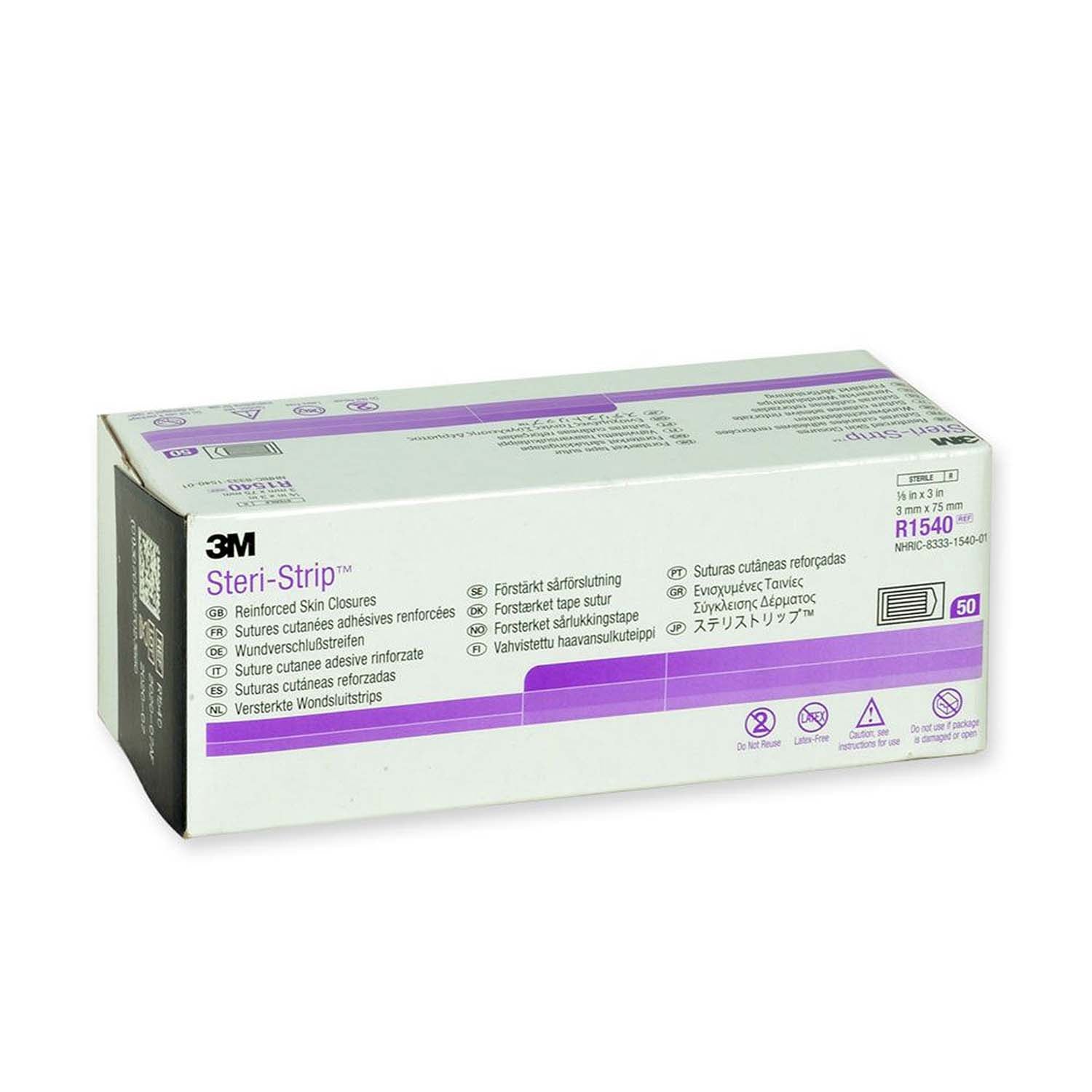 3M Steri-Strip Wound Closure | 3 x 75mm | 5 Strips | Pack of 50