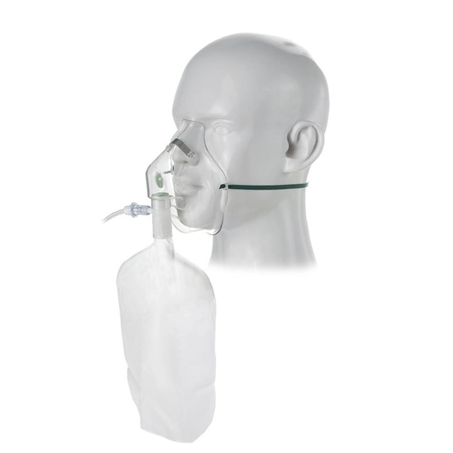 Adult High Concentration Oxygen Mask with Tube | 2.1m | Single (4)