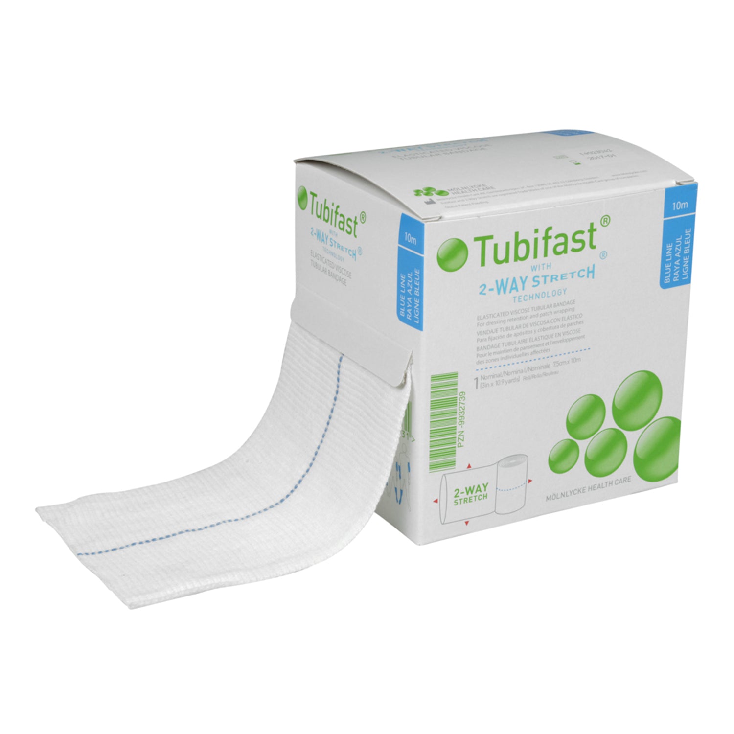 Tubifast with 2 Way Stretch | Blue Line | 7.5cm x 10m (2)