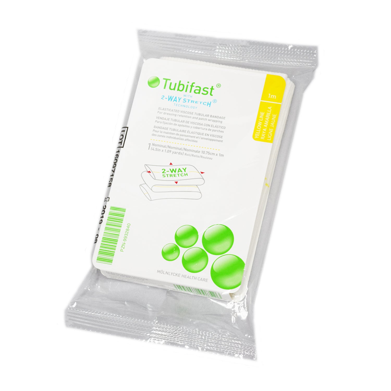 Tubifast with 2 Way Stretch | Yellow Line
