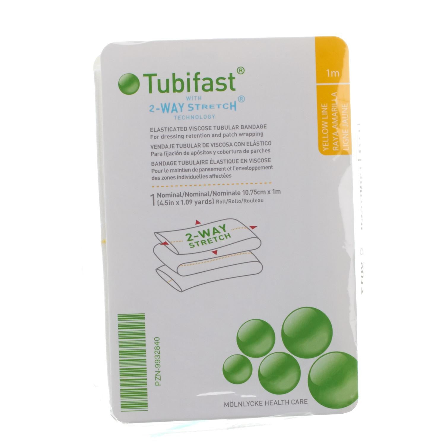 yellow line dressing Tubifast with 2 Way Stretch | Yellow Line