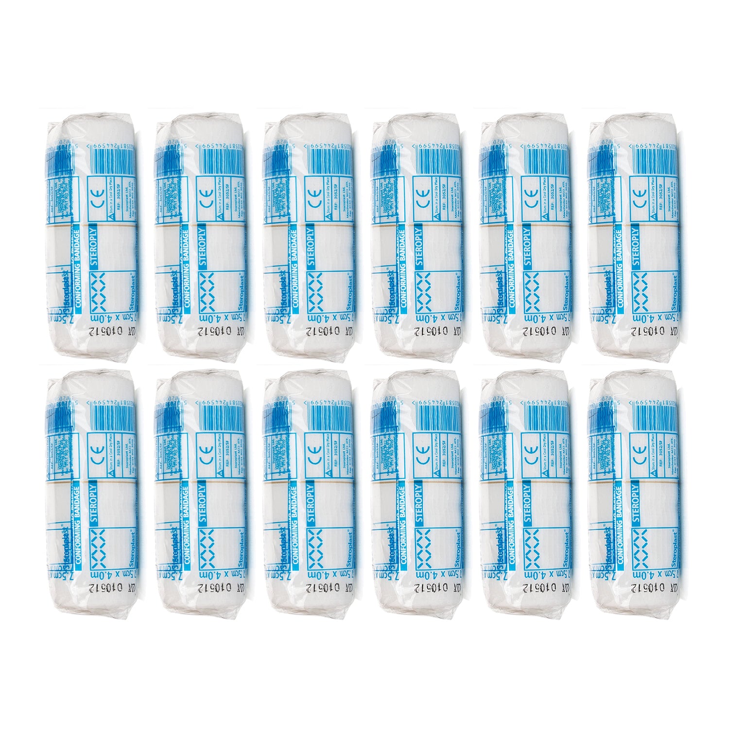 Steroplast Crepe Bandages | Size 7.5 x 4.5 | Pack of 12