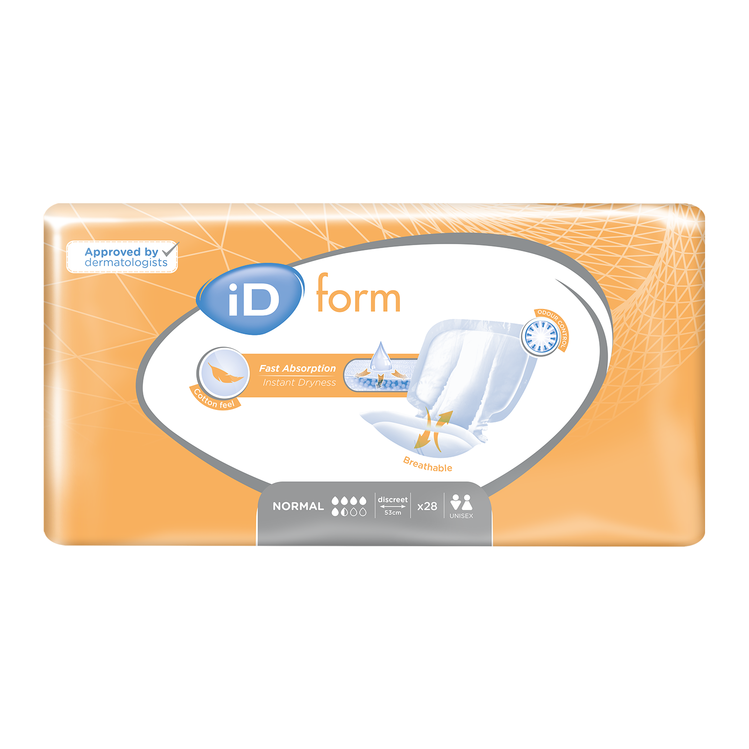 iD Form Normal | Discreet | Case of 4 Packs (28 Pieces / Pack) (1)
