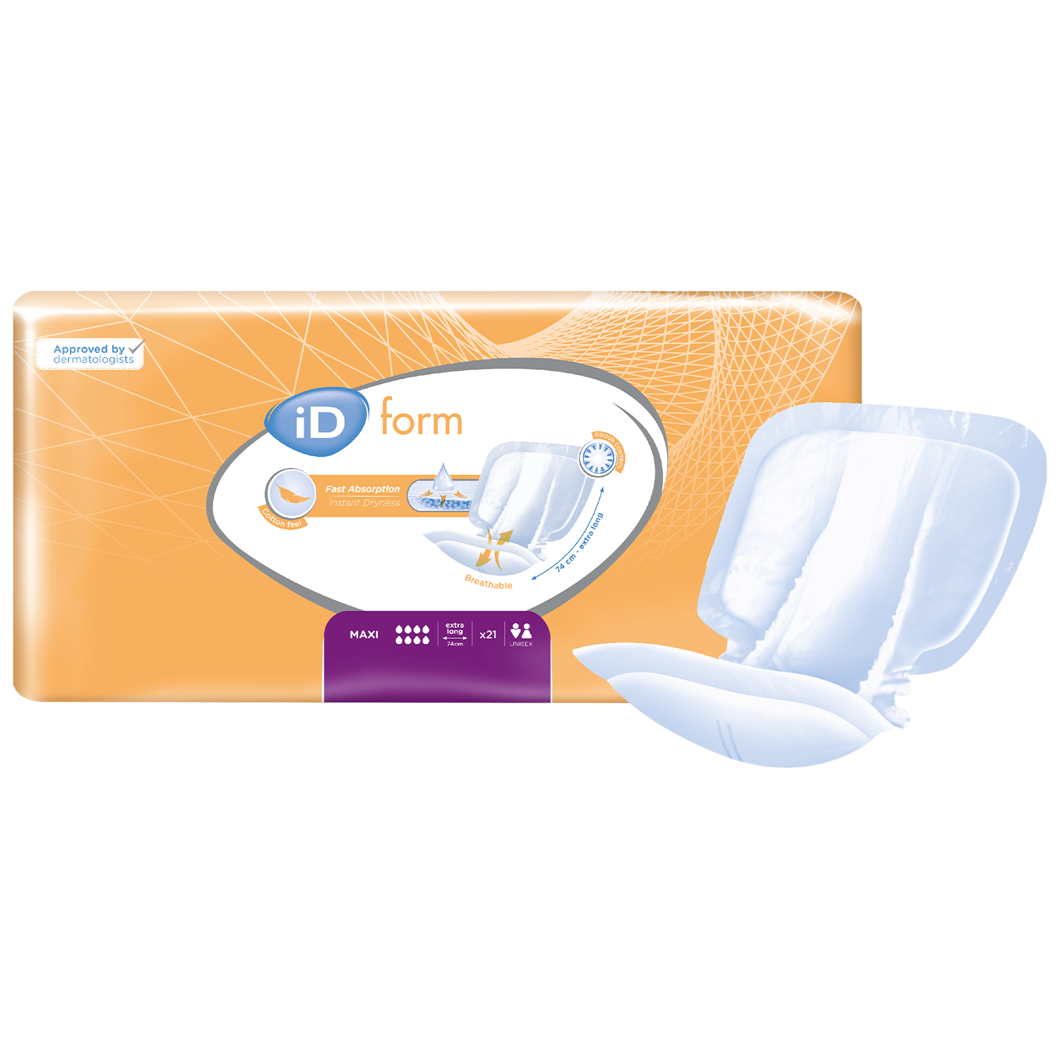 iD Form Maxi | Extra Long | Case of 4 Packs (21 Pieces / Pack) (2)