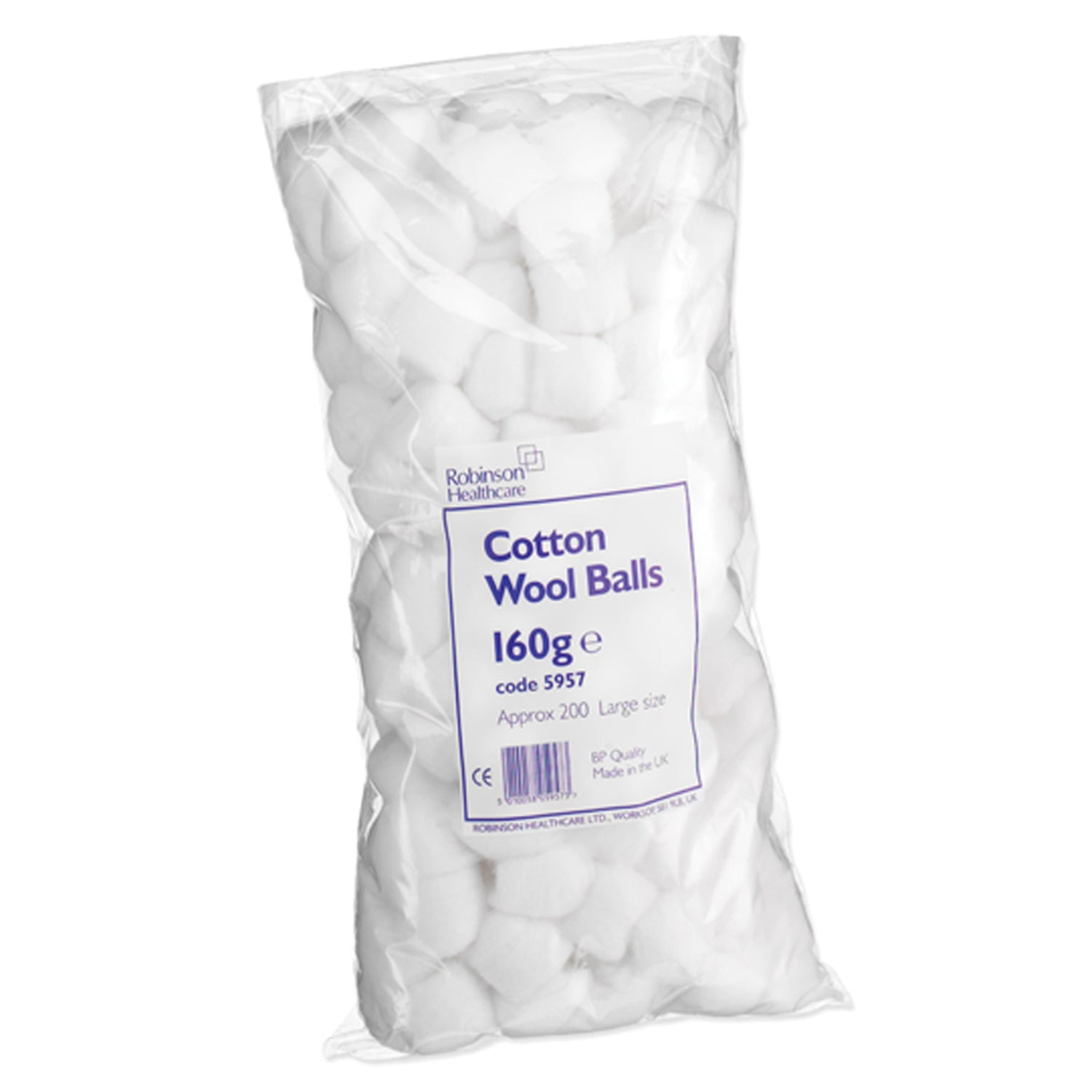 Robinson Healthcare Cotton Wool Balls | Pack of 200 (1)