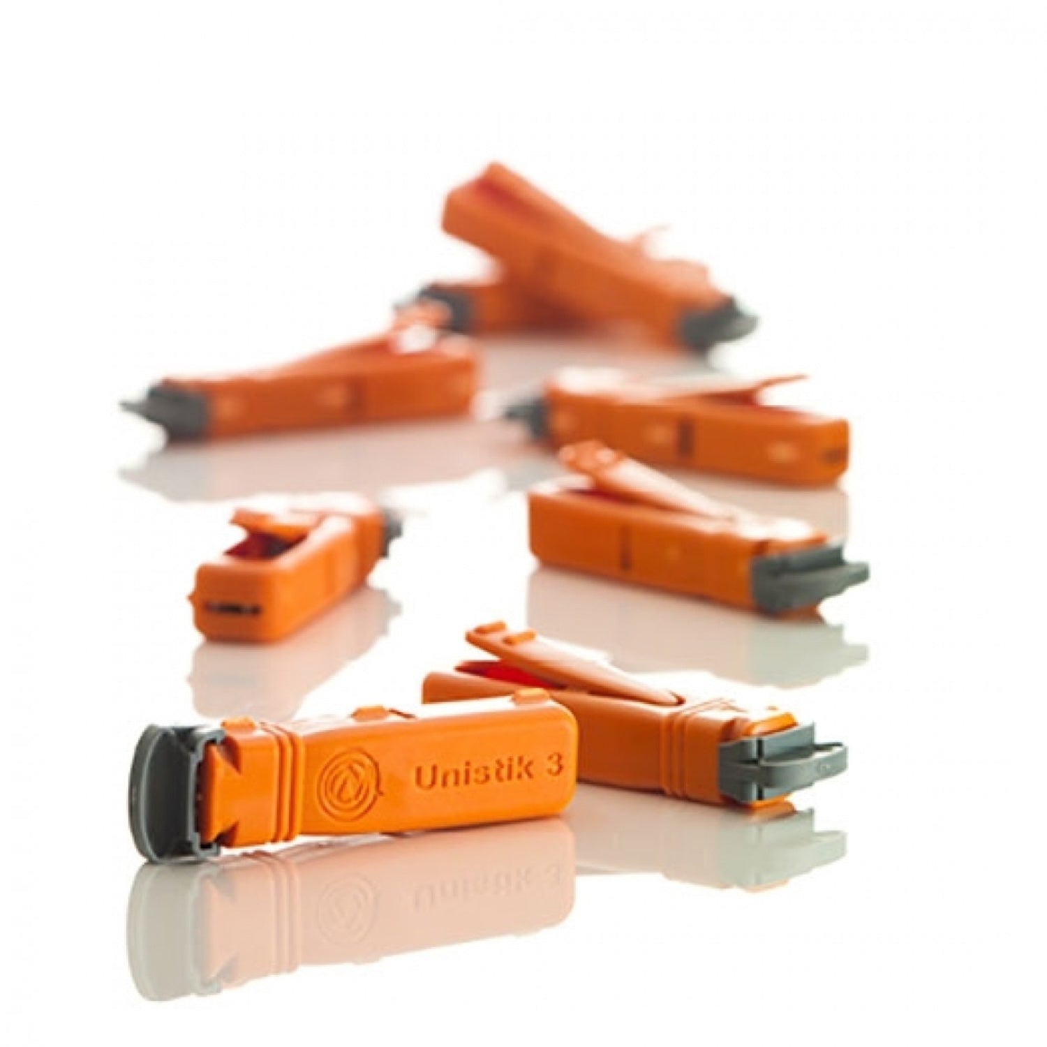 Unistik 3 Extra Lancets | Orange | 21G | 2mm | Pack of 100 (3)