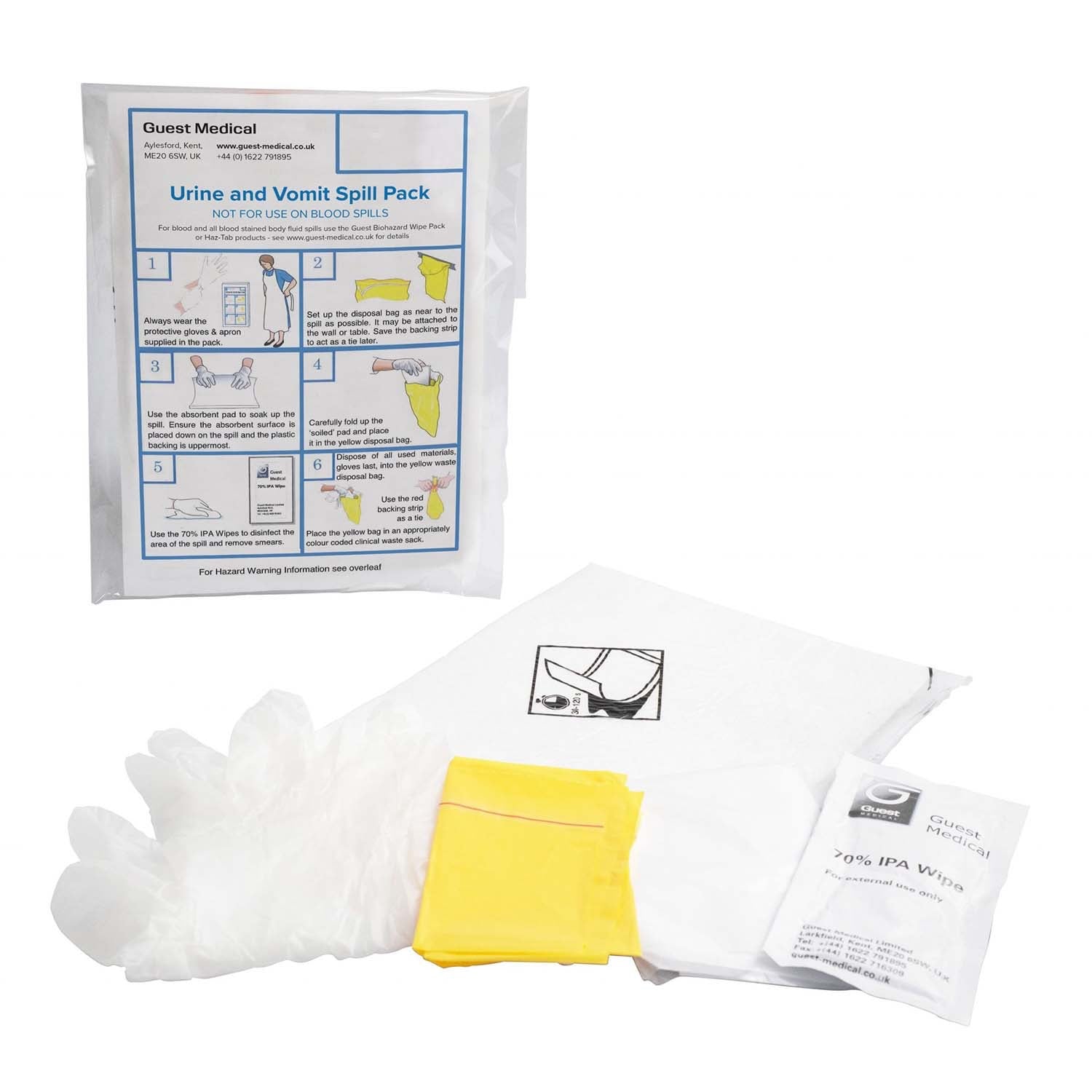 Single Use Urine and Vomit Spill Pack | Single