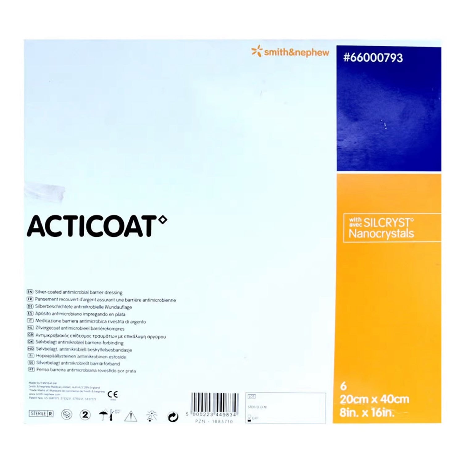 Acticoat Dressing | 20 x 40cm | Pack of 6 (1)