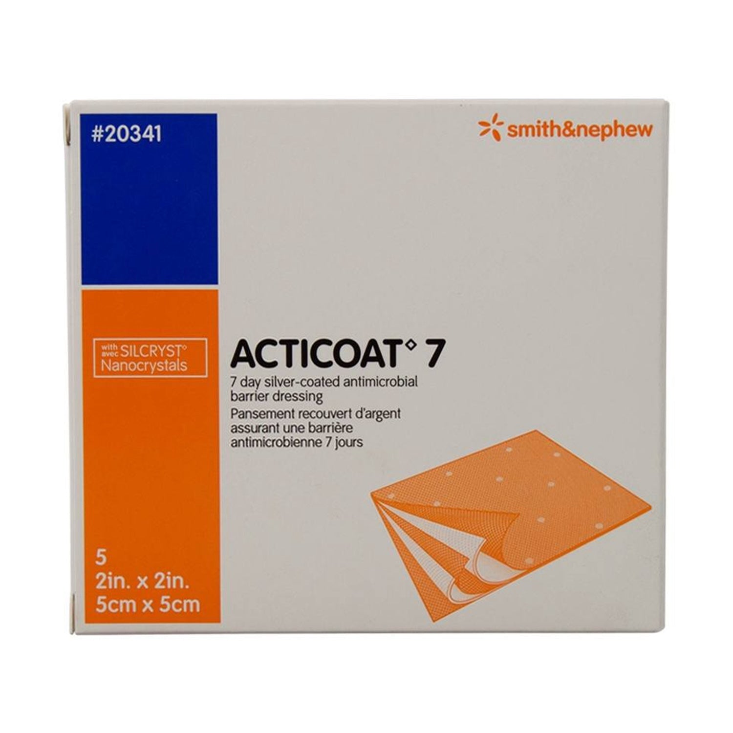 Acticoat 7 Barrier Dressing | 5 x 5cm | Pack of 5 (3)