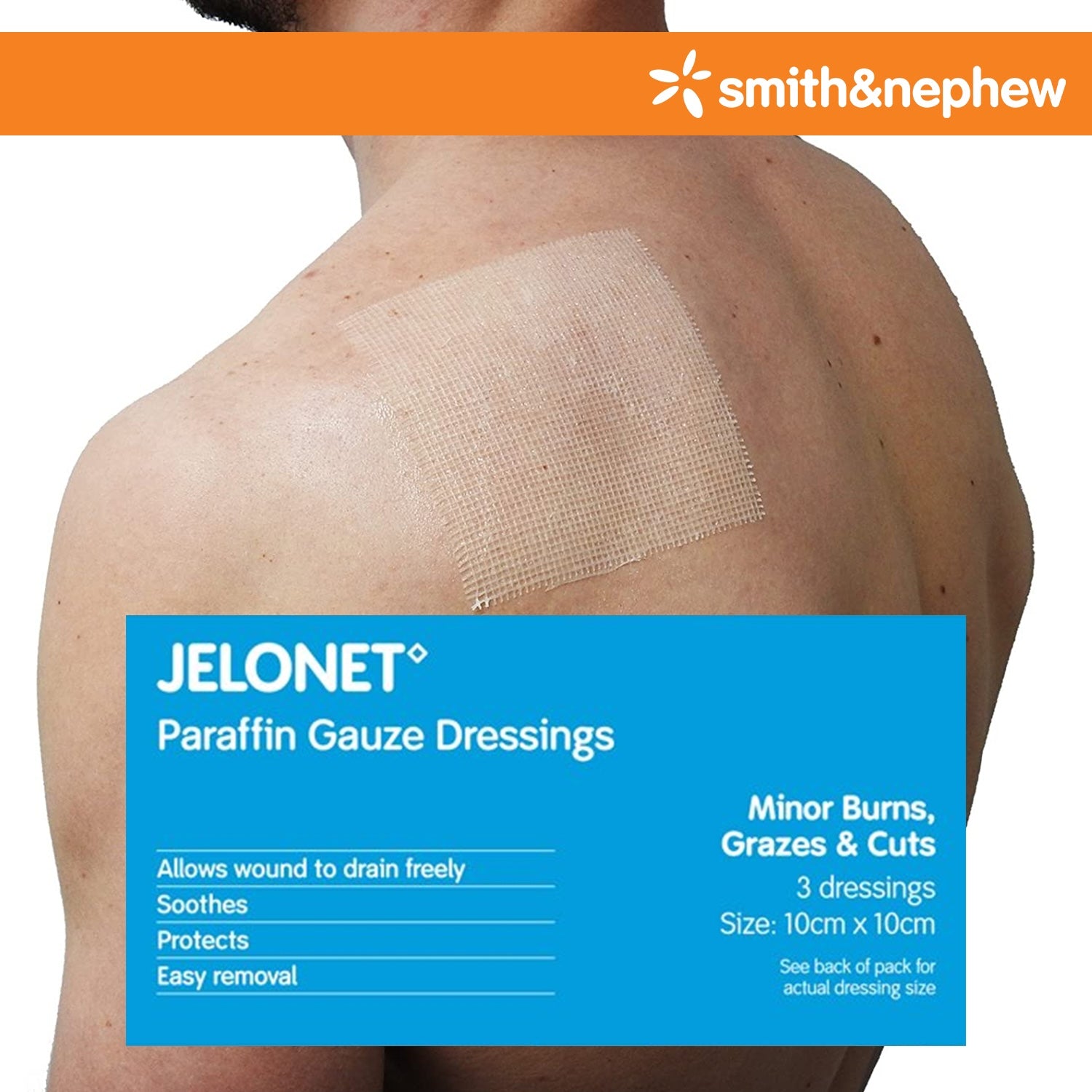 Jelonet Dressing | 10 x10cm BP | Pack of 100 (6)