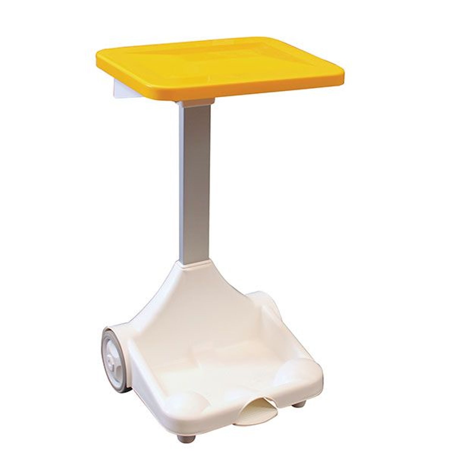 Plastic Free Standing Sack Holder | White Body | Yellow Lid