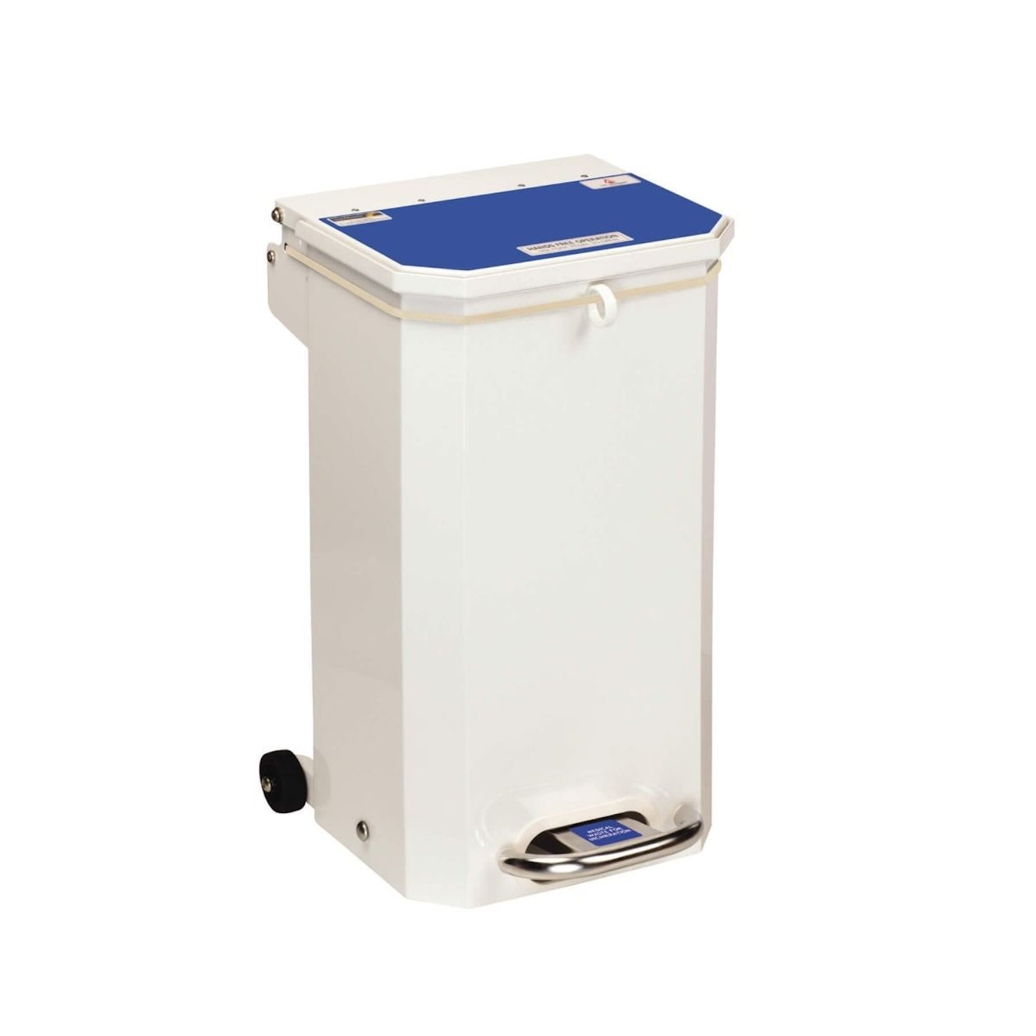 20 Litre Flame Retardant Waste Bin | Blue Lid