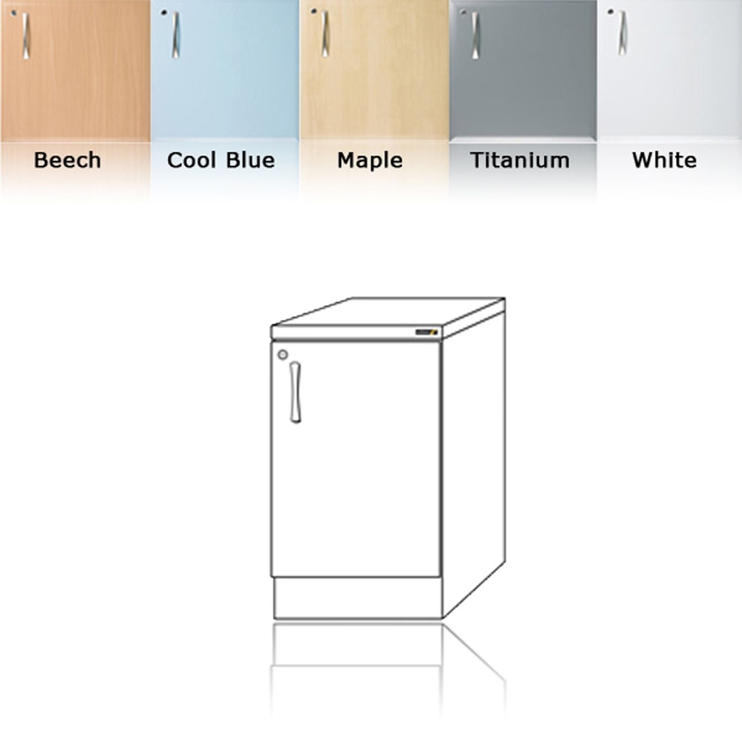 Sunflower Base Cabinet | 50cm & Sunflower 50cm Base Cabinet in Beech (B)