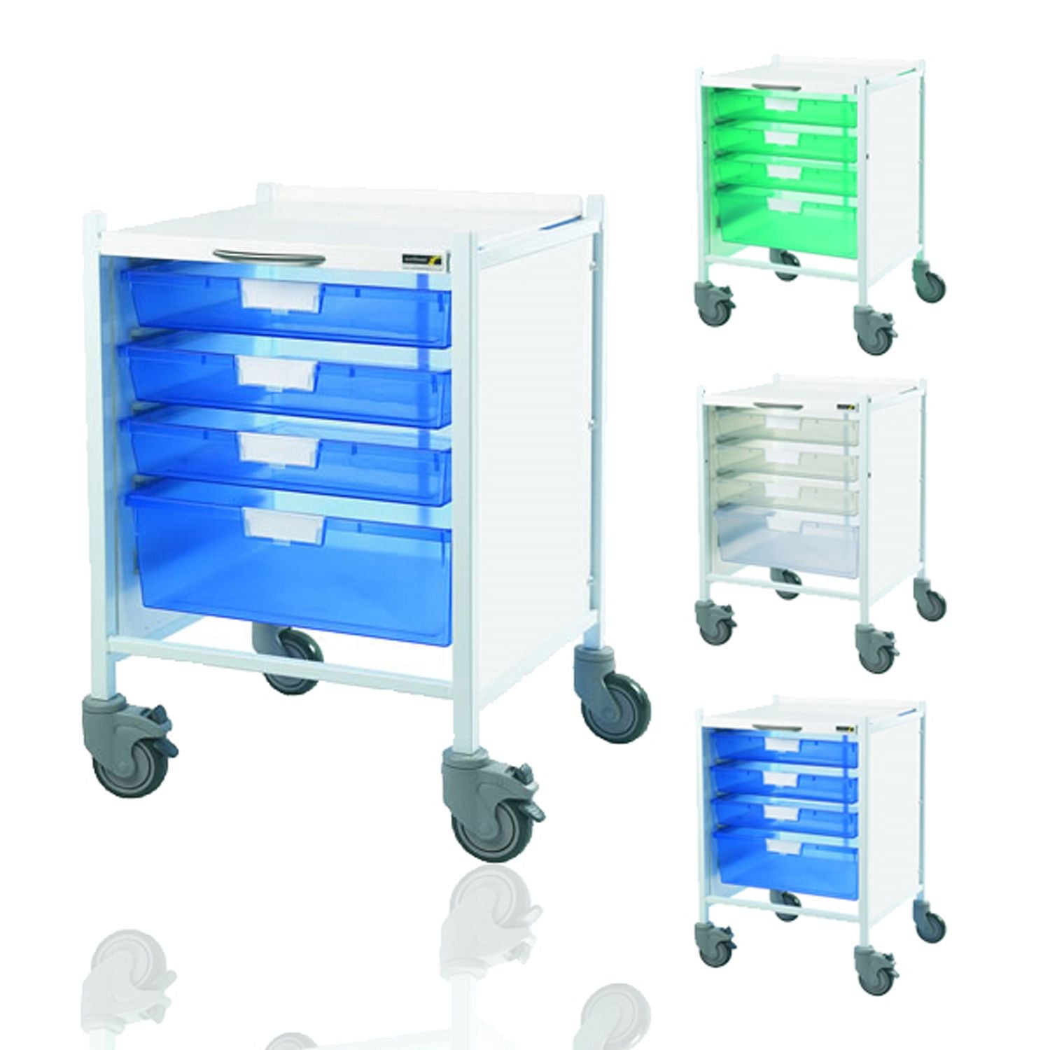 Sunflower Vista 40 Trolley | 3 Single Trays & 1 Double Depth Tray