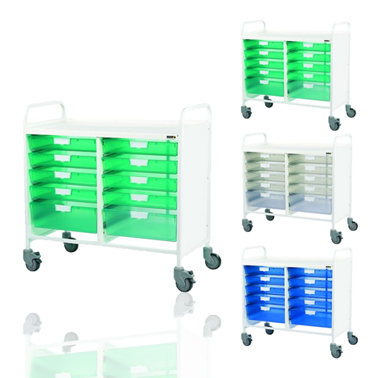 Sunflower Vista 100 Trolley | 8 Single & 2 Double Depth Trays