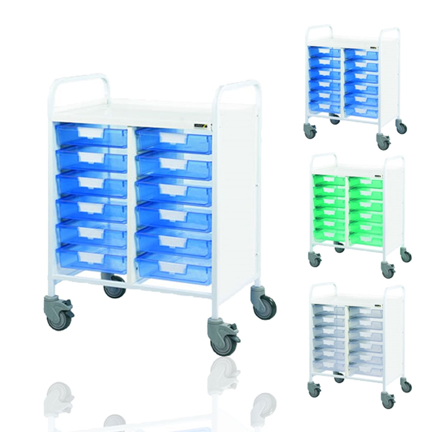 Sunflower Vista 60 Trolley | 12 Single Trays & Sunflower Vista 60 Trolley | 12 Single Trays | Blue