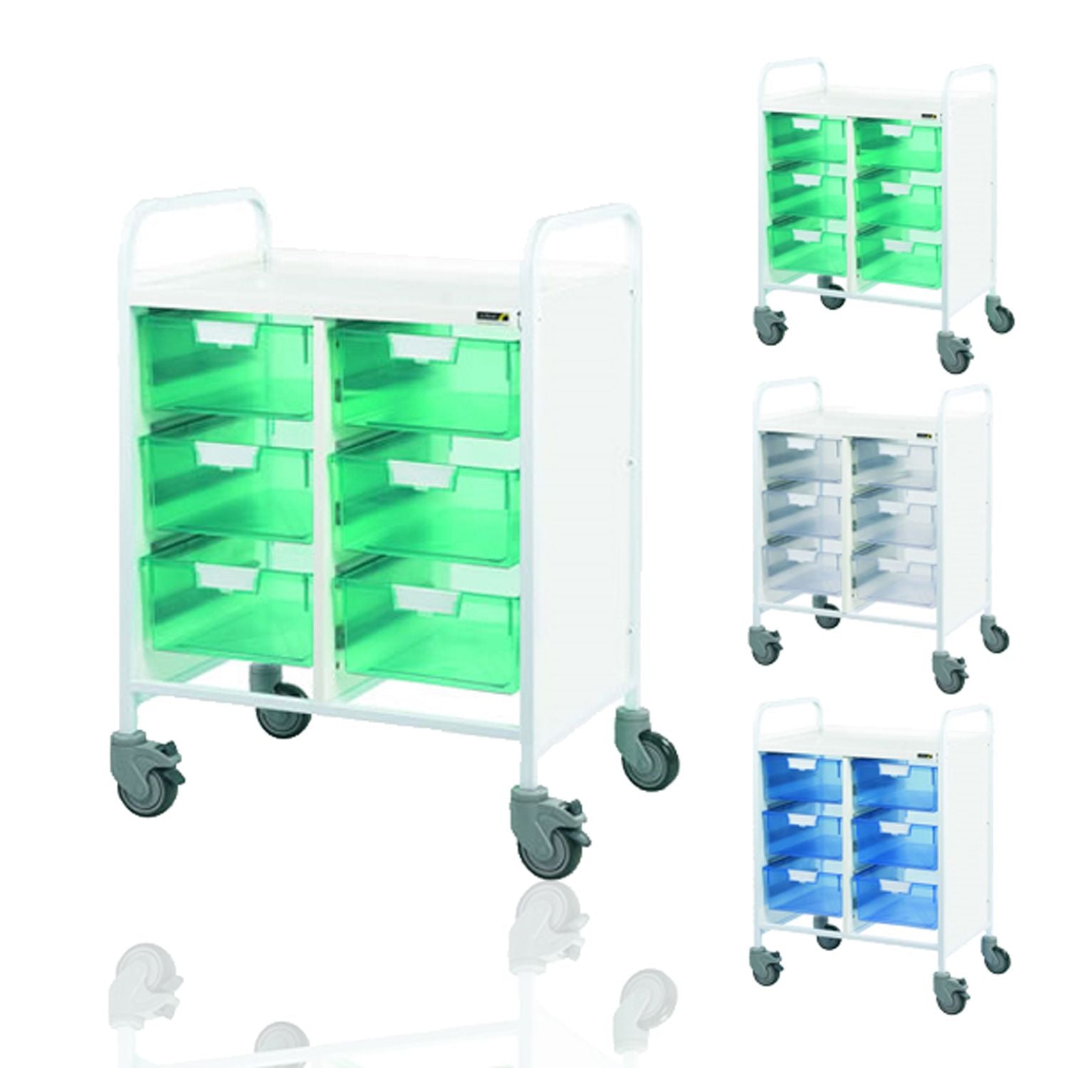 Sunflower VIsta 60 Trolley | 6 Double Trays & Sunflower VIsta 60 Trolley | 6 Double Trays | Blue