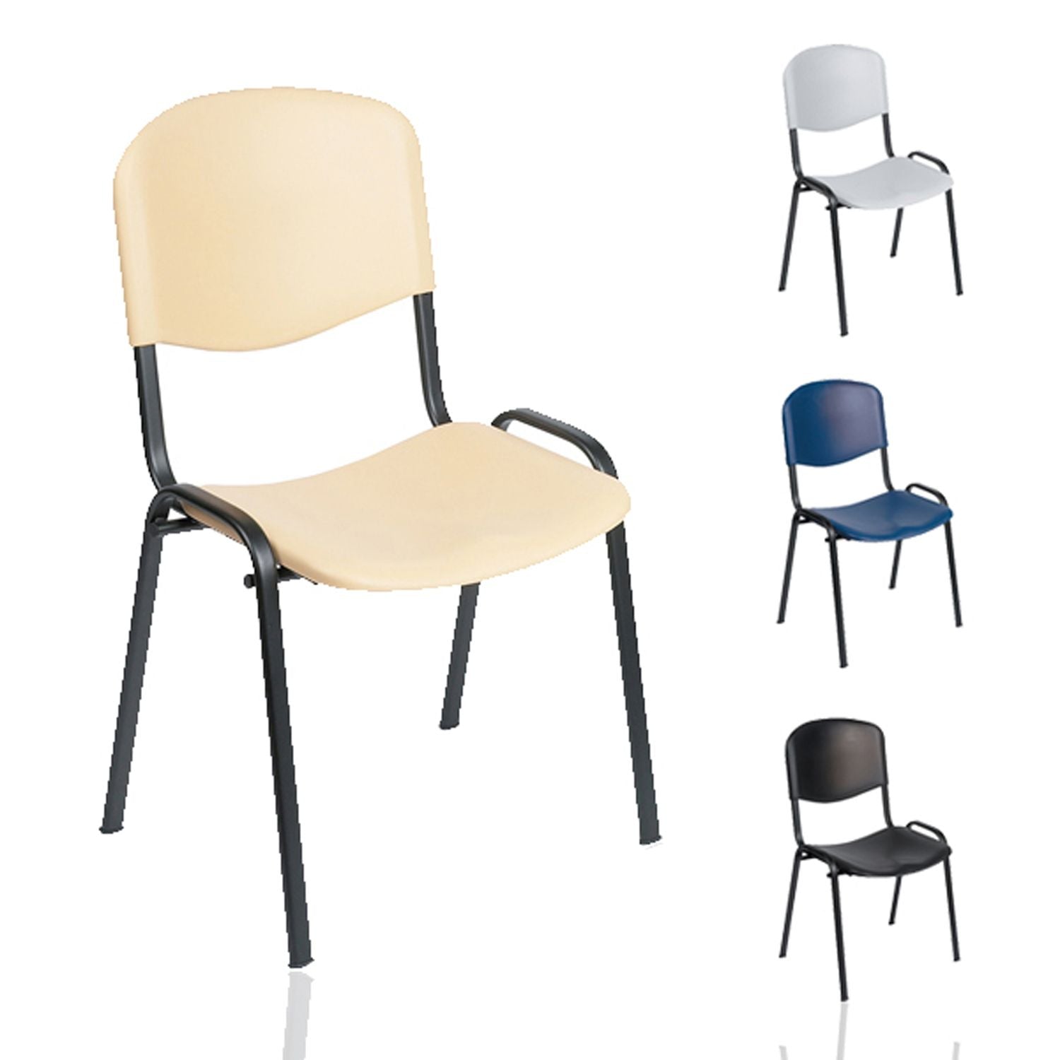 Sunflower Venus Visitors Seating Chair | Black