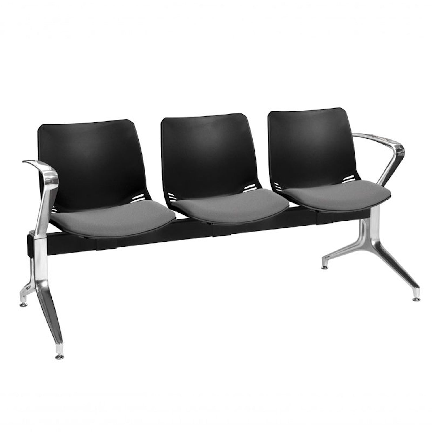 Neptune Visitor 3 Seat | Inter/Vene Upholstered, Grey Seat Pad