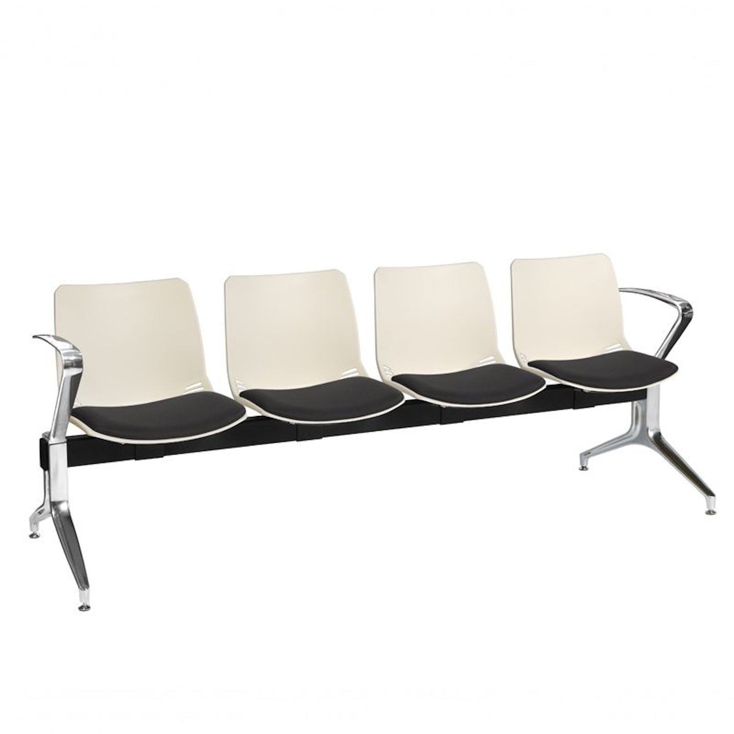 Neptune Visitor 4 Seat | Inter/Vene Upholstered, Black Seat Pad
