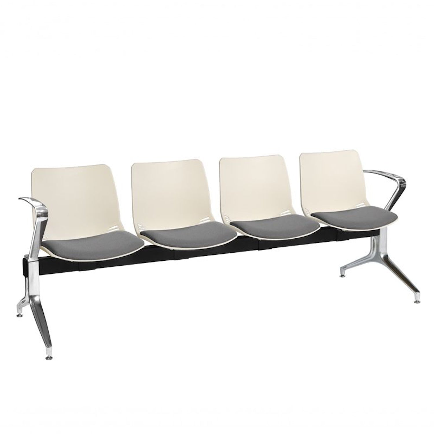 Neptune Visitor 4 Seat | Inter/Vene Upholstered, Grey Seat Pad