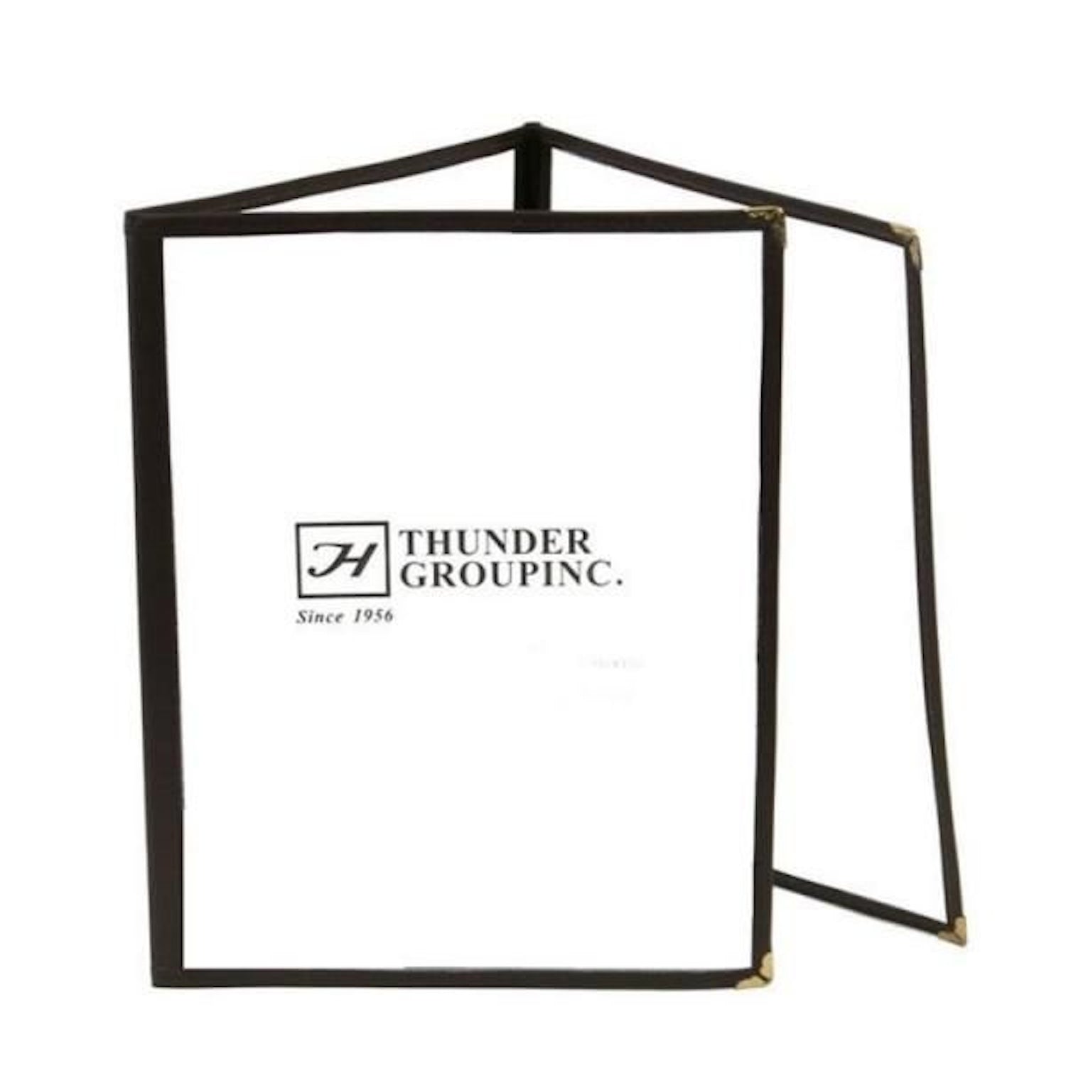Triple Fold Menu Cover Black